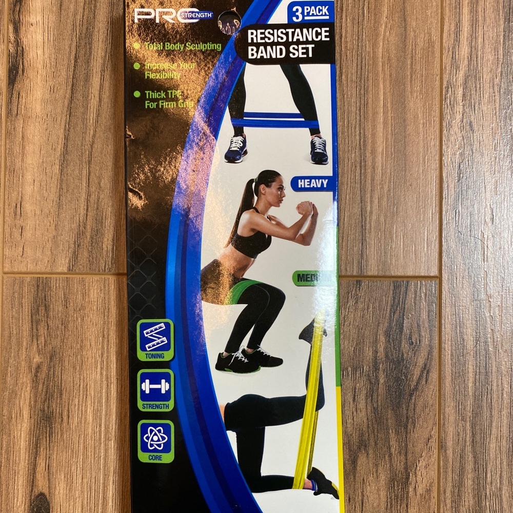 Pro Strength 3 Pack Resistance Band Set
